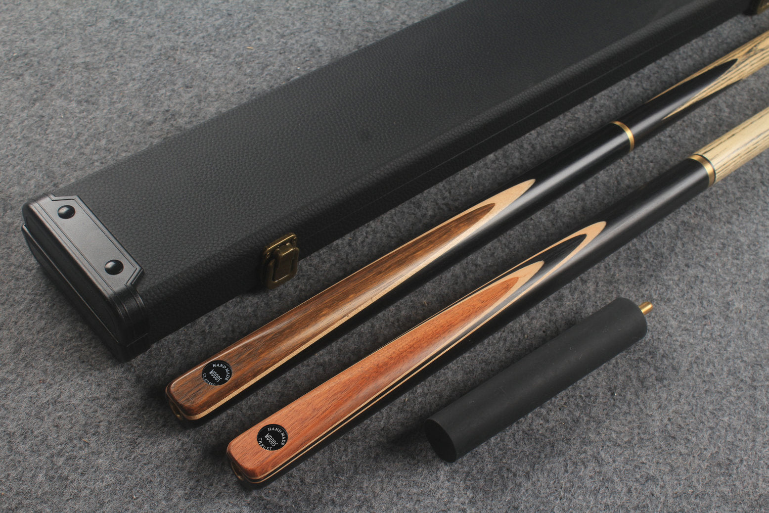 3/4 ASH english pool cue + break cue + case # 805