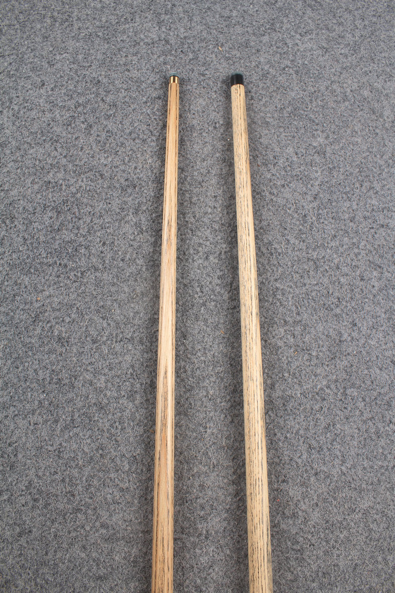 3/4 ASH english pool cue + break cue + case # 8067 WOODS CUES