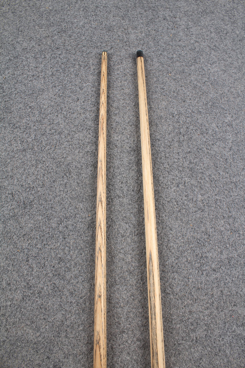 3/4 ASH english pool cue + break cue + case # 8068 WOODS CUES