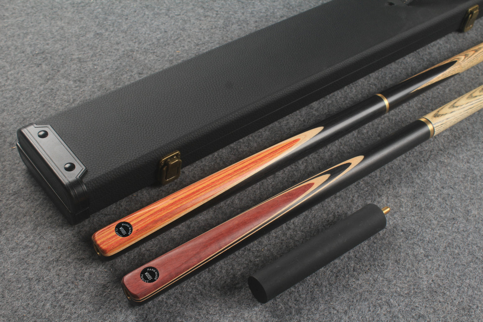 3/4 ASH english pool cue + break cue + case # 807