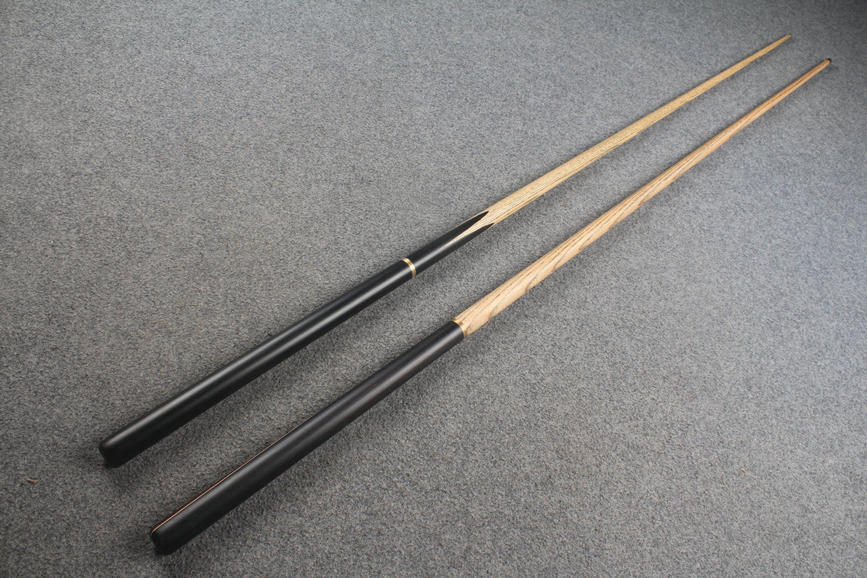 3/4 ASH english pool cue + break cue + case # 8070 WOODS CUES