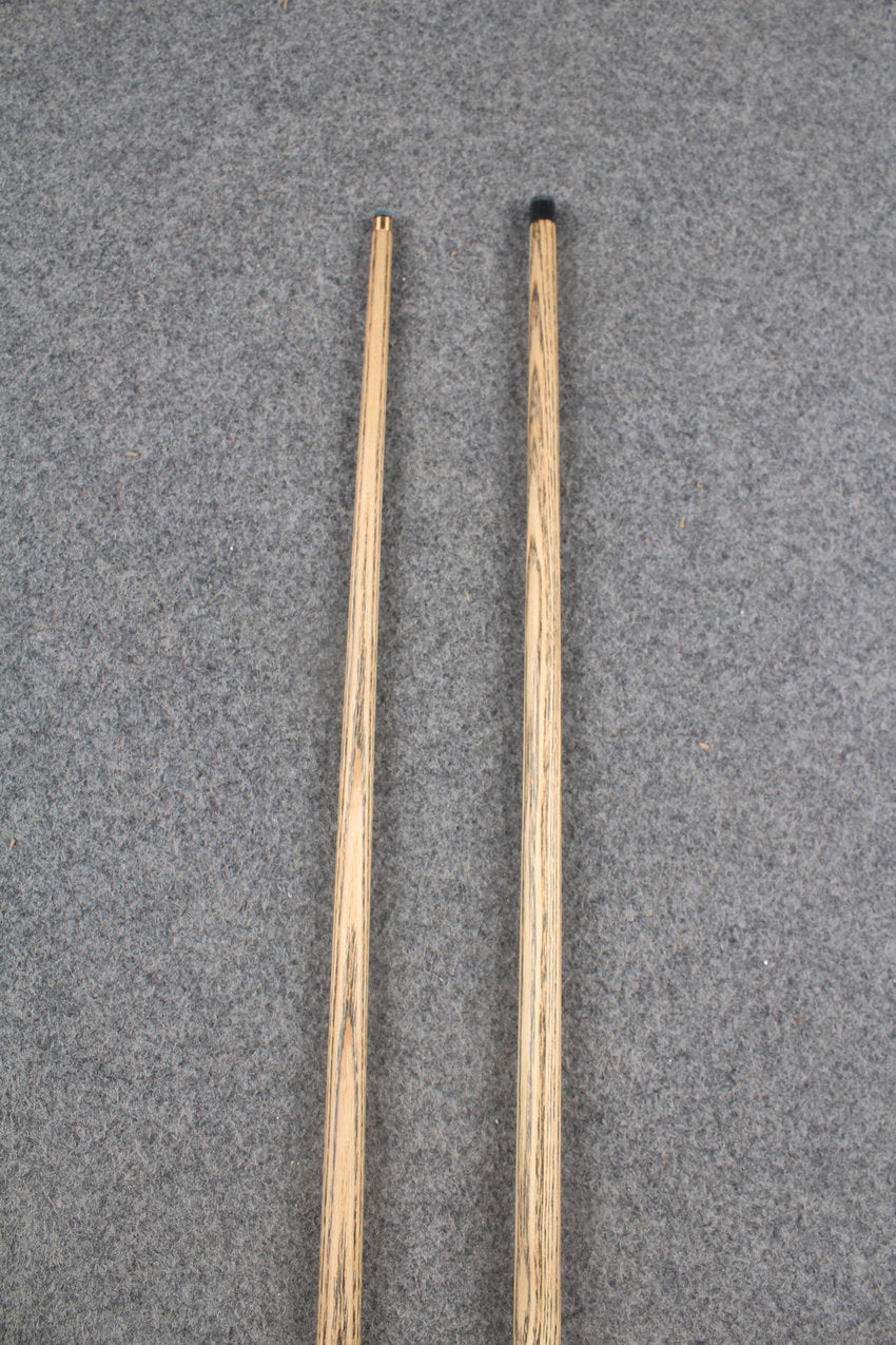 3/4 ASH english pool cue + break cue + case # 8071 WOODS CUES