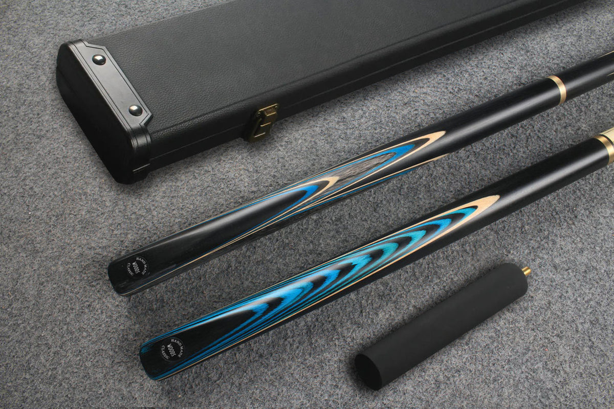 3/4 ASH english pool cue + break cue + case # 8072