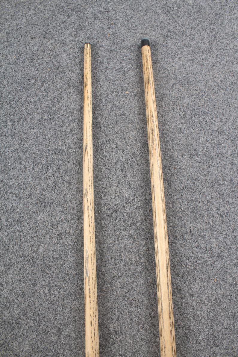 3/4 ASH english pool cue + break cue + case # 8073 WOODS CUES