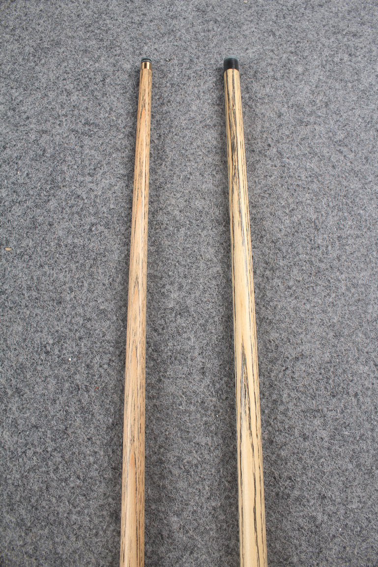 3/4 ASH english pool cue + break cue + case # 8074 WOODS CUES