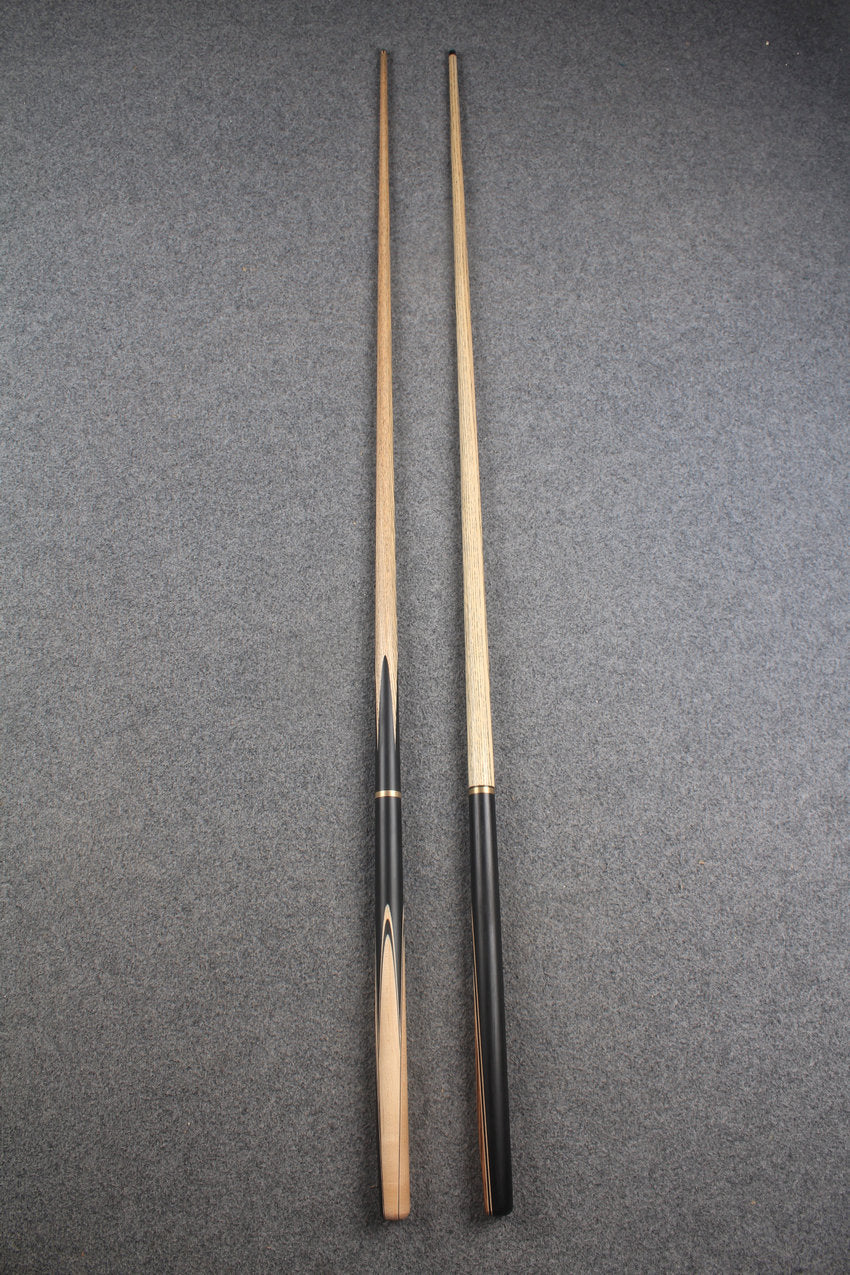 3/4 ASH english pool cue + break cue + case # 8074 WOODS CUES