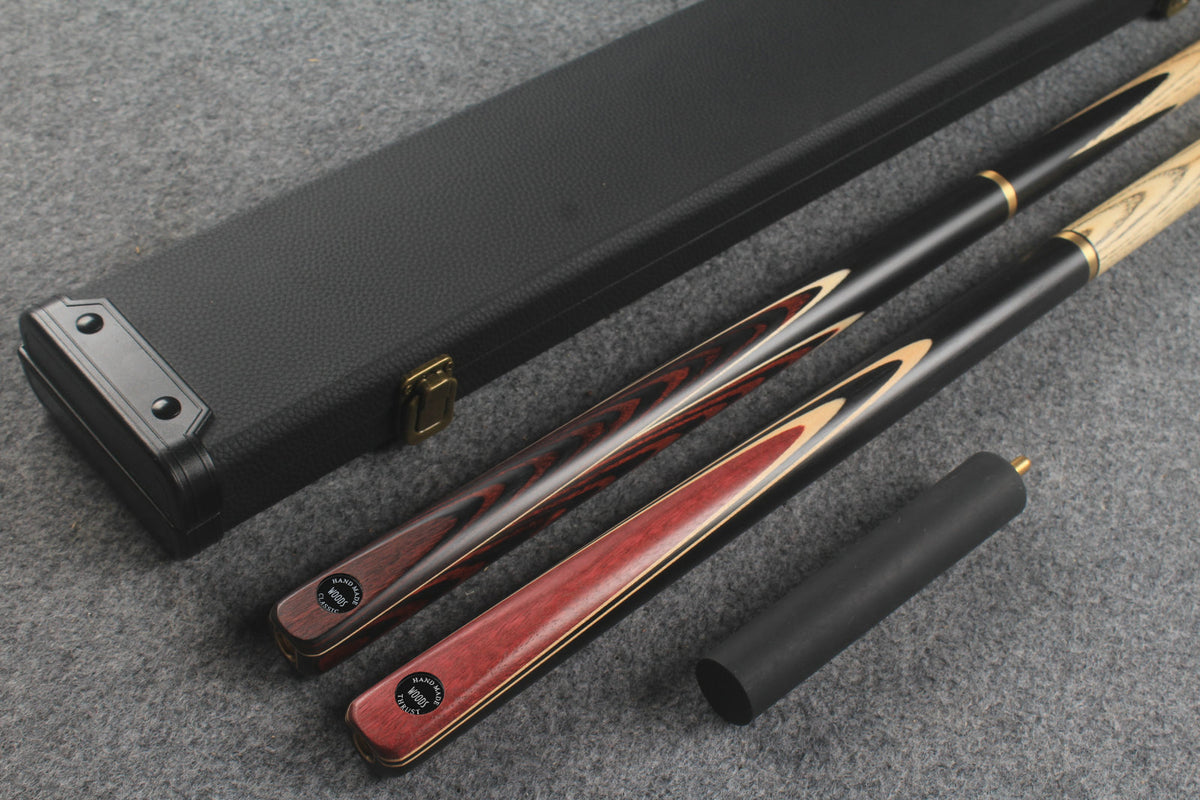 3/4 ASH english pool cue + break cue + case # 809