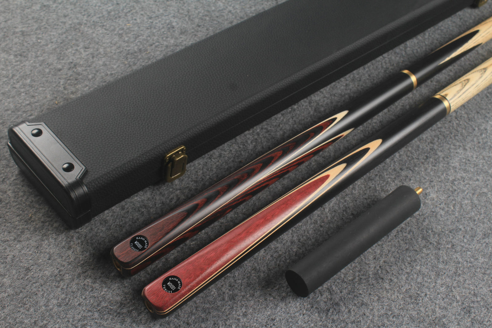 3/4 ASH english pool cue + break cue + case # 809