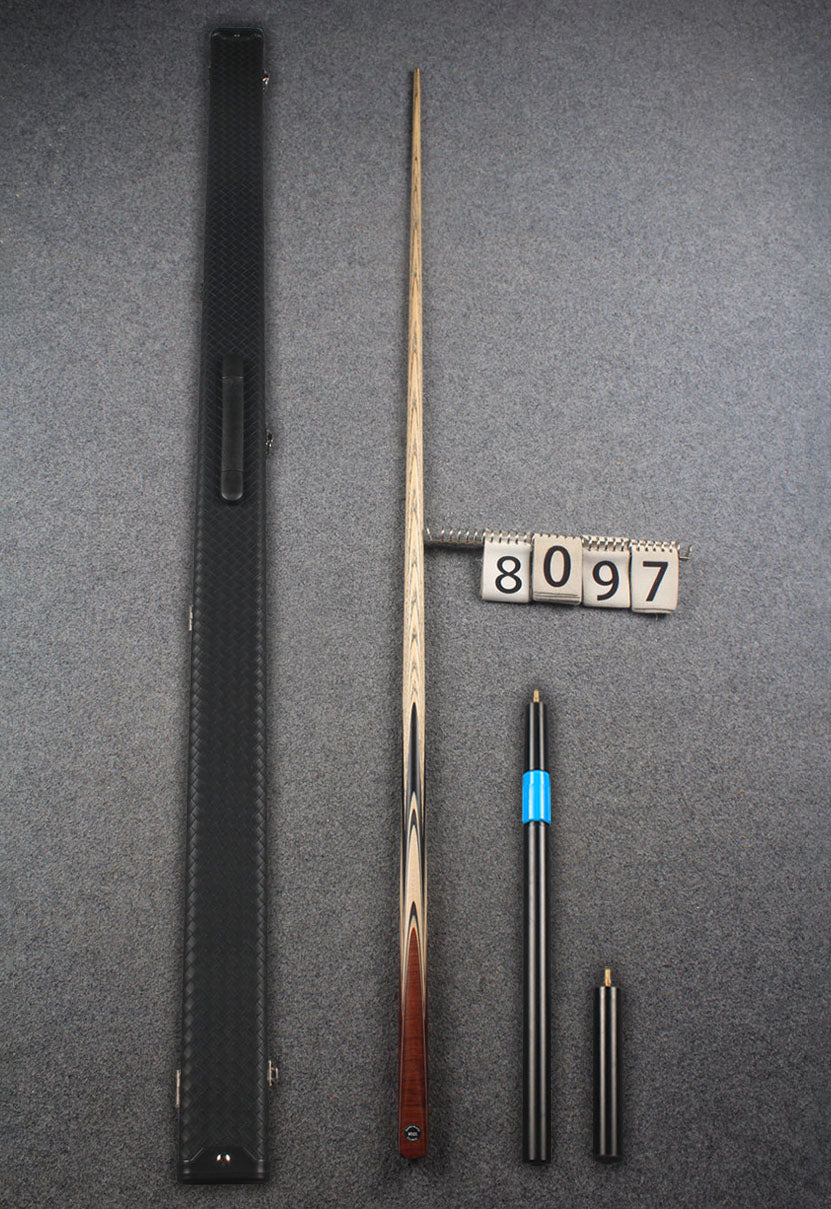1 piece ash snooker cue # 8097 WOODS CUES