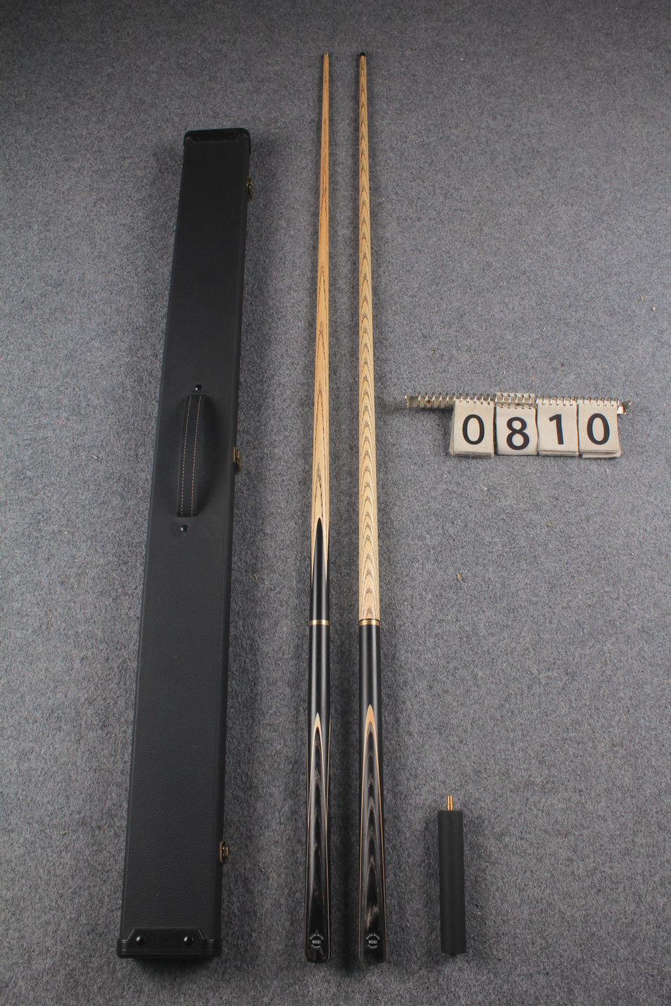 3/4 ASH english pool cue + break cue + case # 810