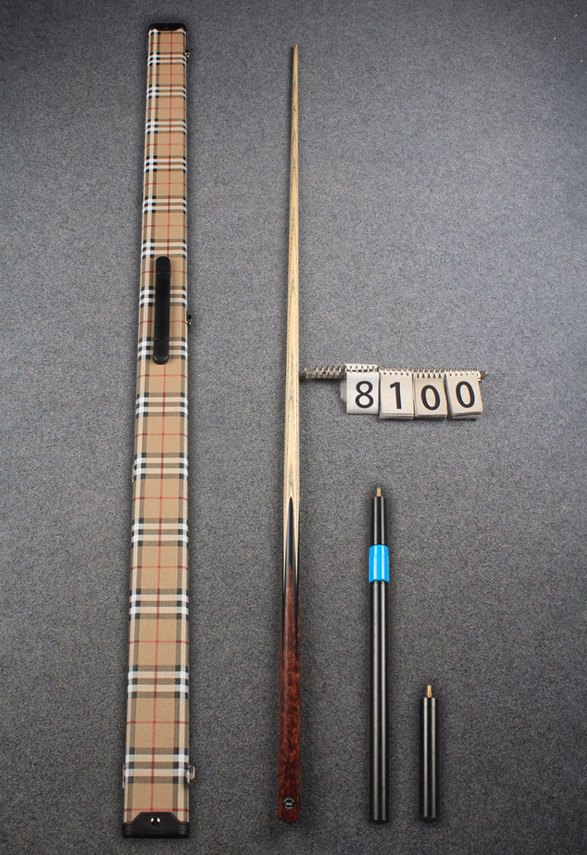 1 piece ash snooker cue # 8100 WOODS CUES