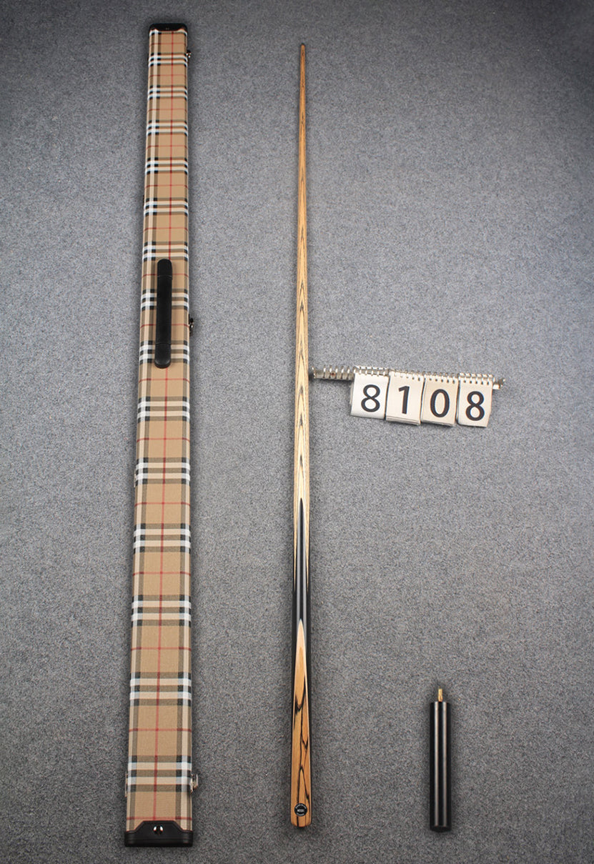 1 piece ash english pool cue # 8108