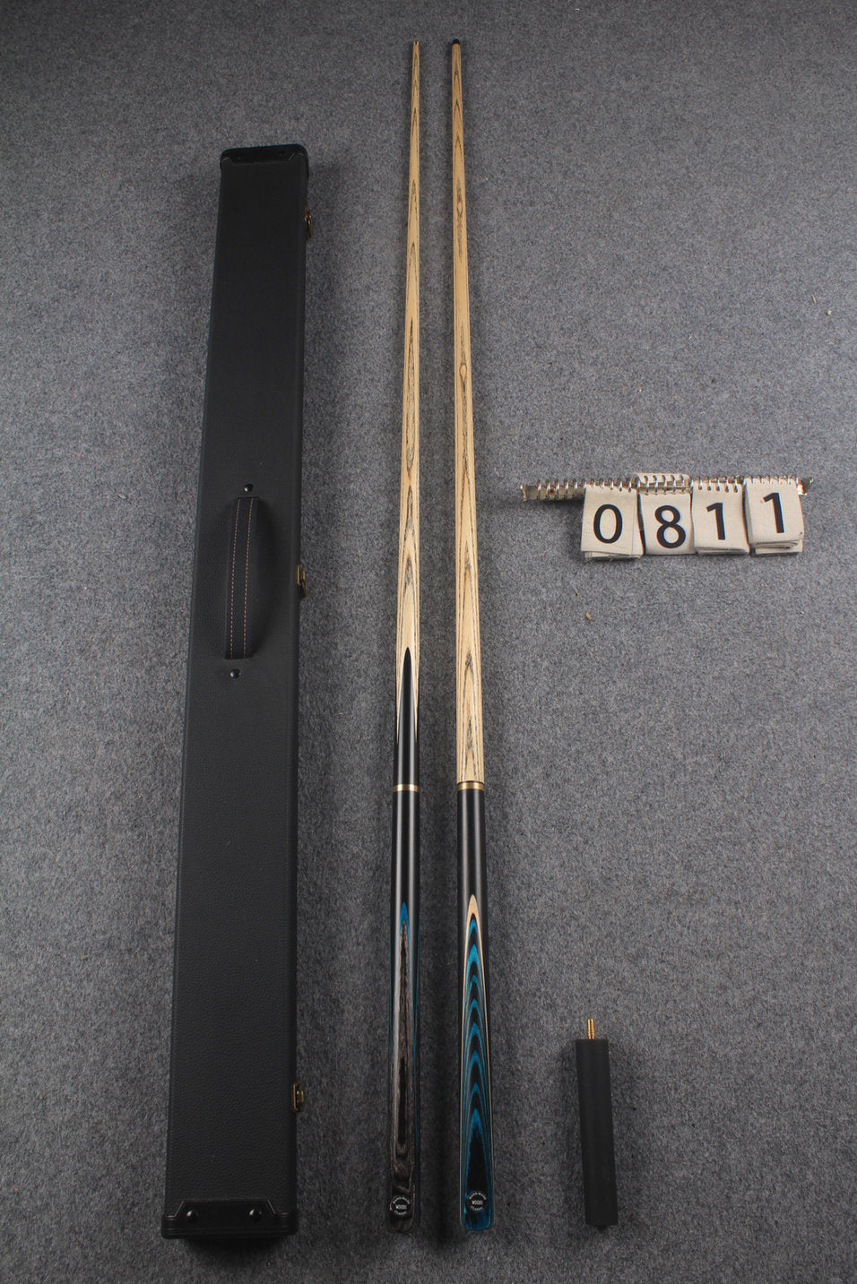 3/4 ASH english pool cue + break cue + case # 811