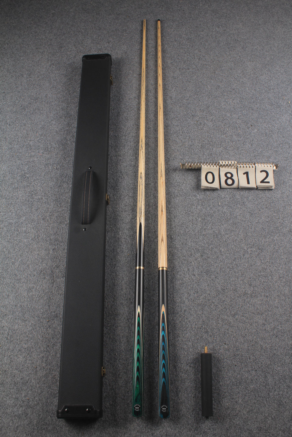 3/4 ASH english pool cue + break cue + case # 812