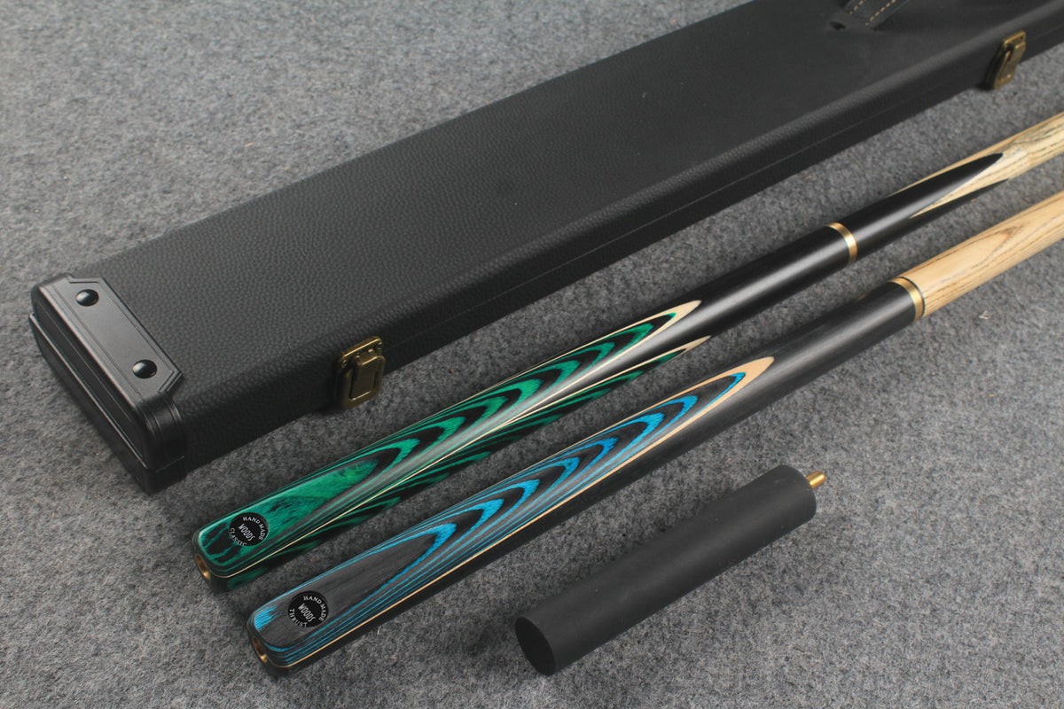 3/4 ASH english pool cue + break cue + case # 812