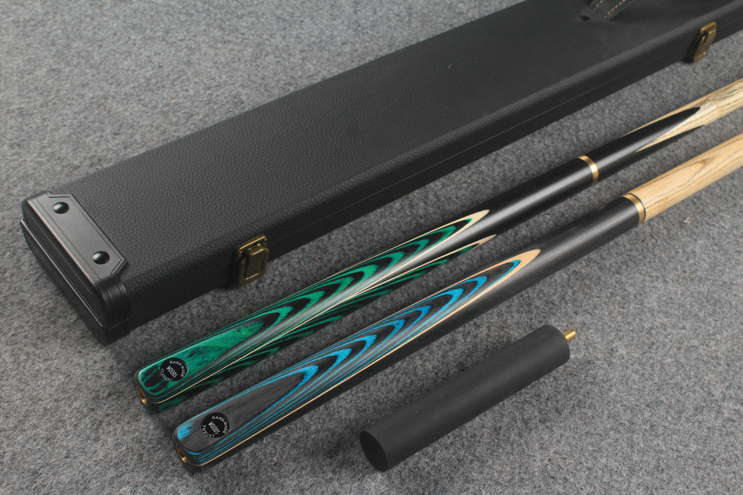 3/4 ASH english pool cue + break cue + case # 812