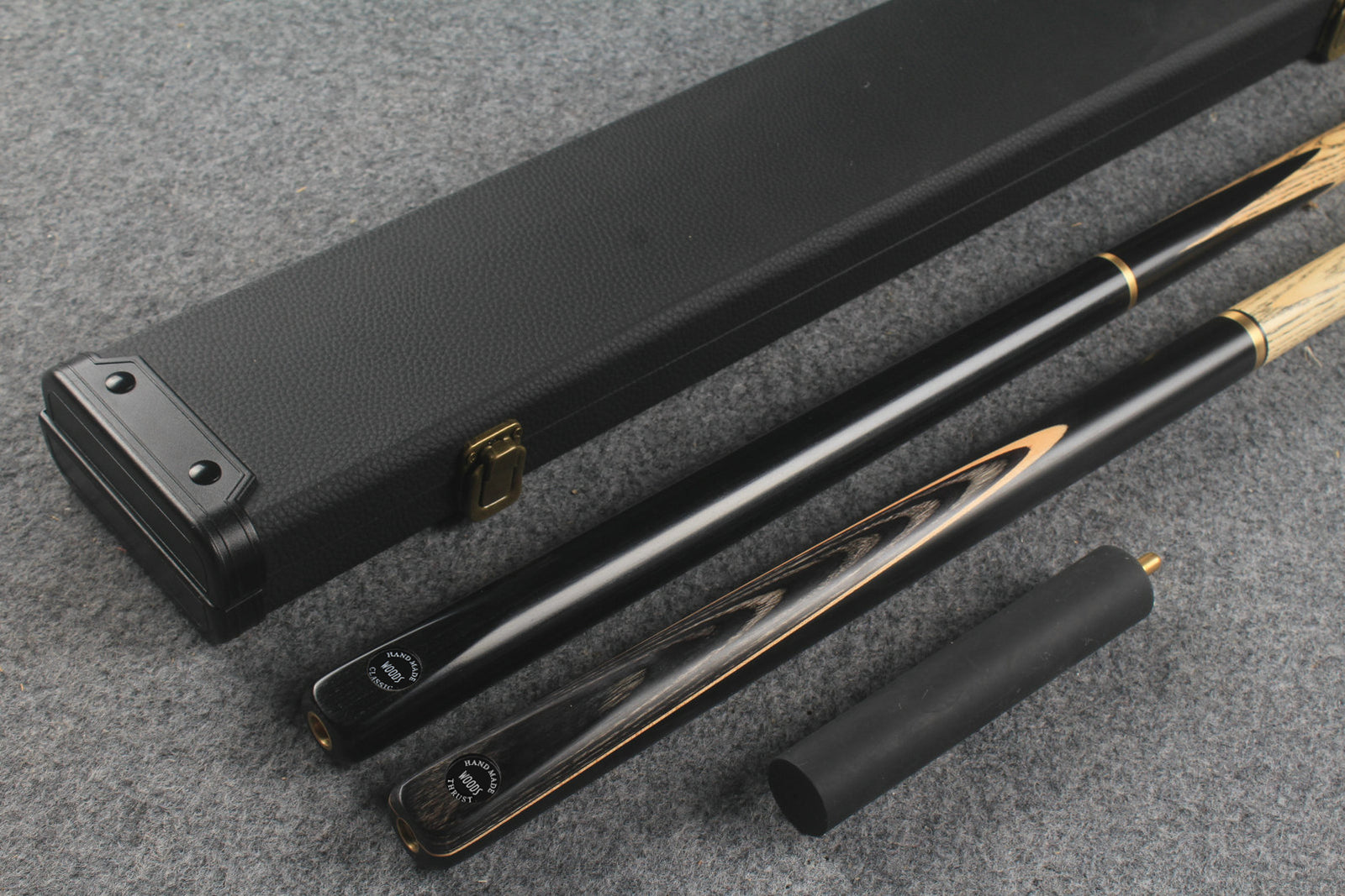 3/4 ASH english pool cue + break cue + case # 813