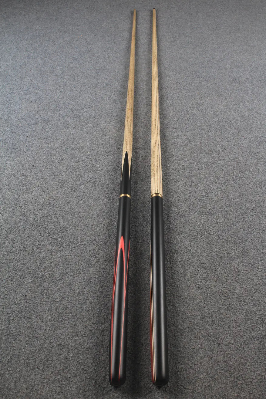 3/4 ASH english pool cue + break cue + case # 8139 WOODS CUES