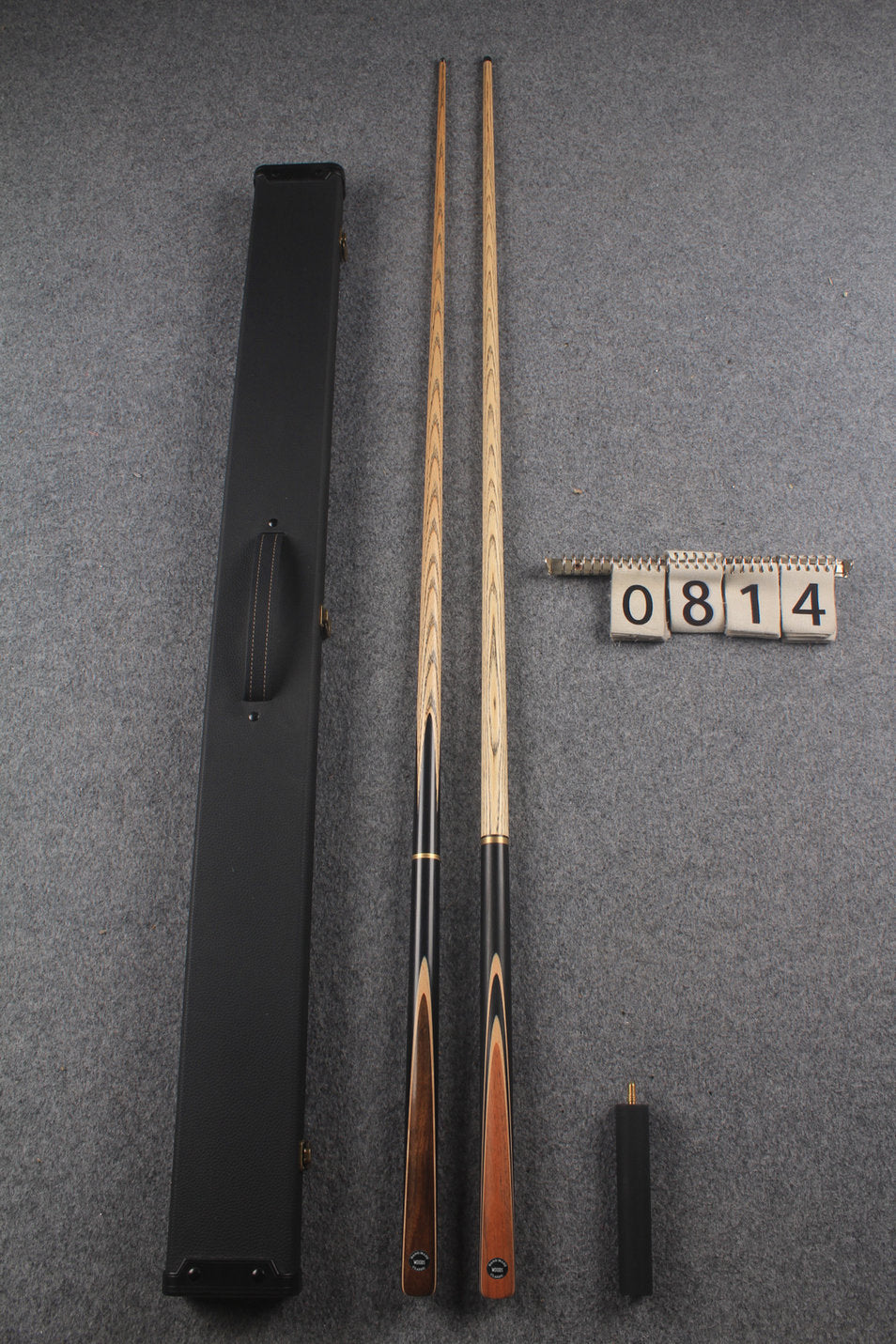 3/4 ASH english pool cue + break cue + case # 814