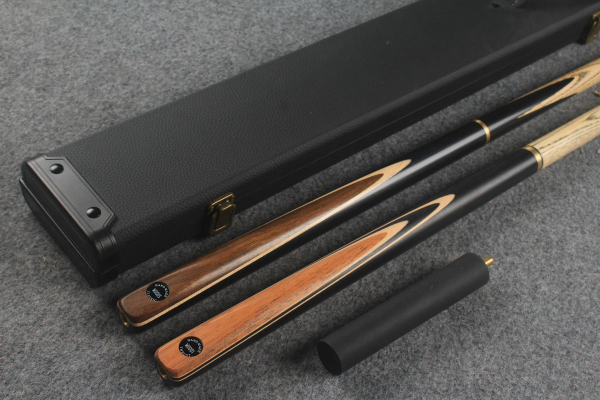 3/4 ASH english pool cue + break cue + case # 814