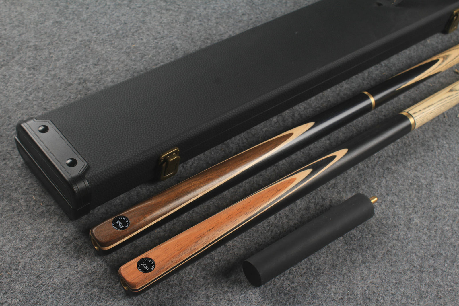 3/4 ASH english pool cue + break cue + case # 814