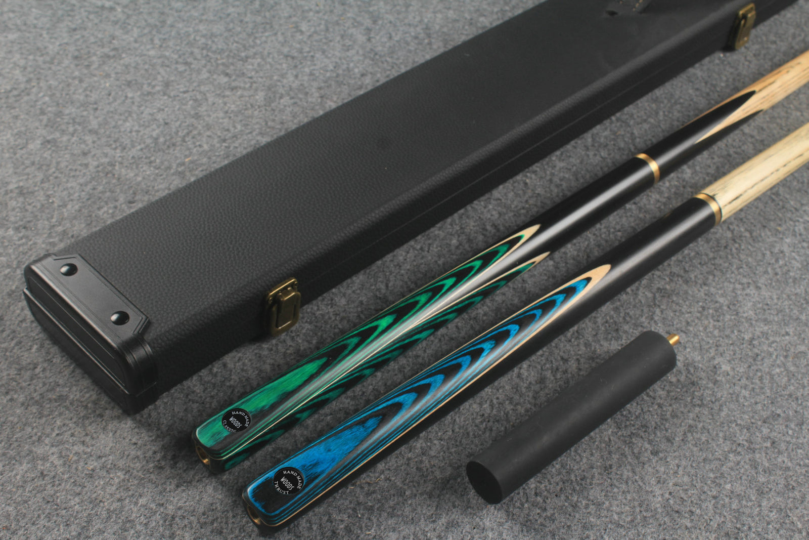 3/4 ASH english pool cue + break cue + case # 816