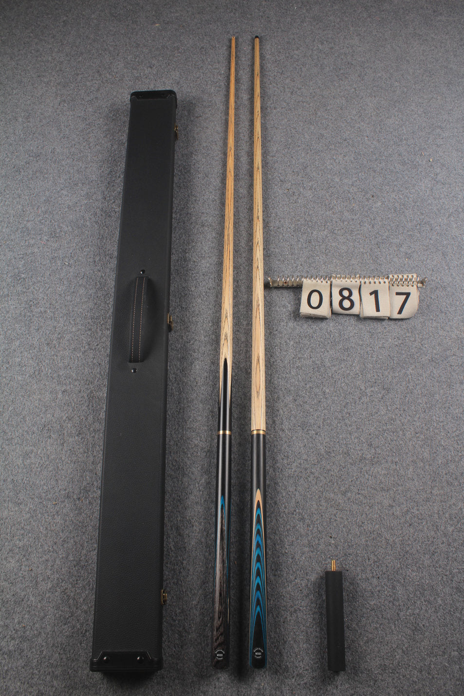 3/4 ASH english pool cue + break cue + case # 817