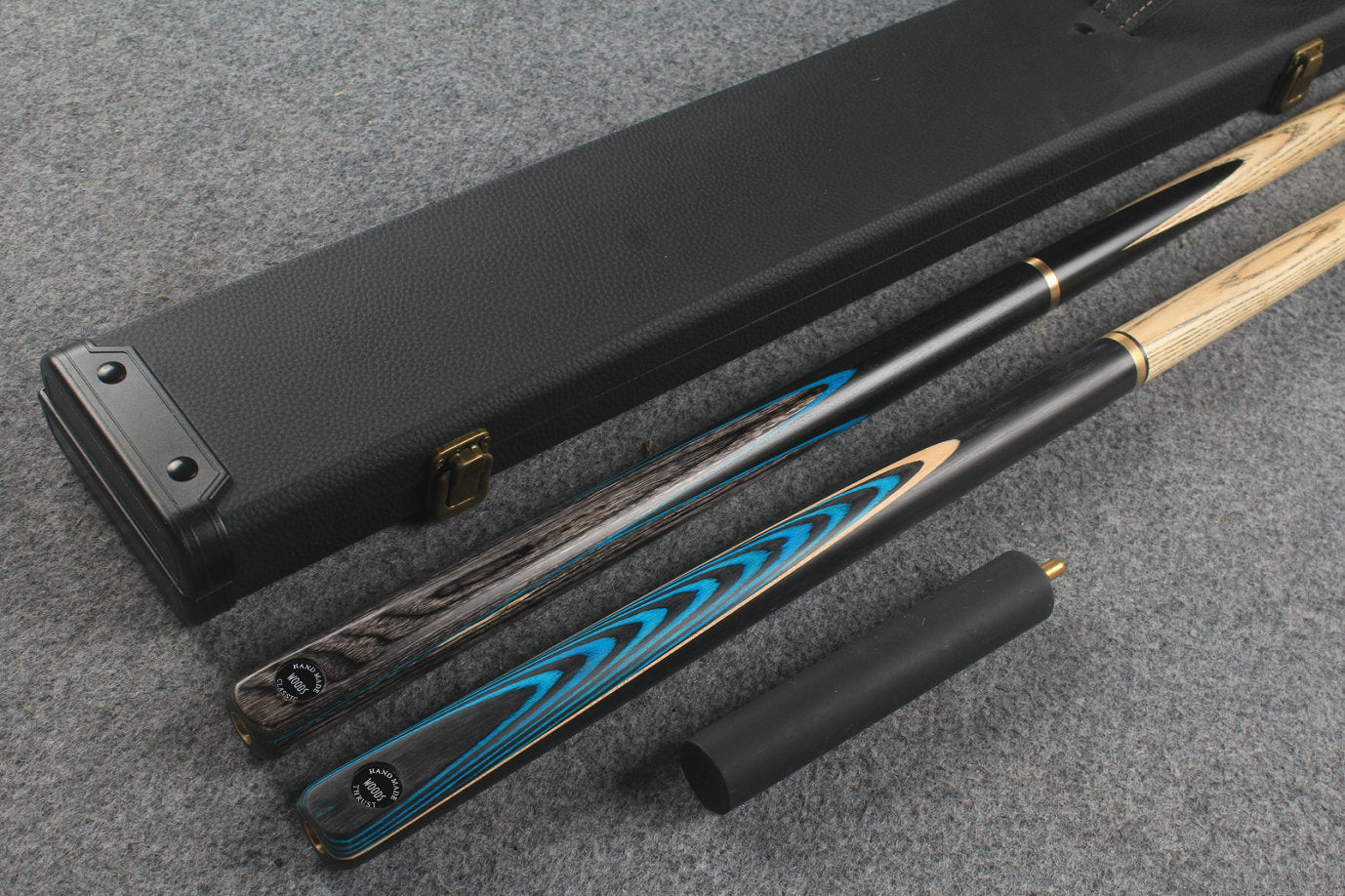 3/4 ASH english pool cue + break cue + case # 817