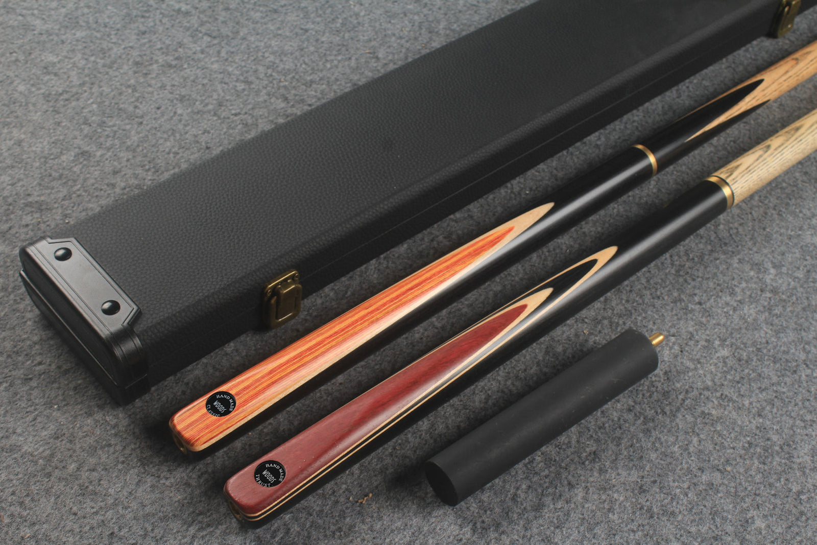 3/4 ASH english pool cue + break cue + case # 819