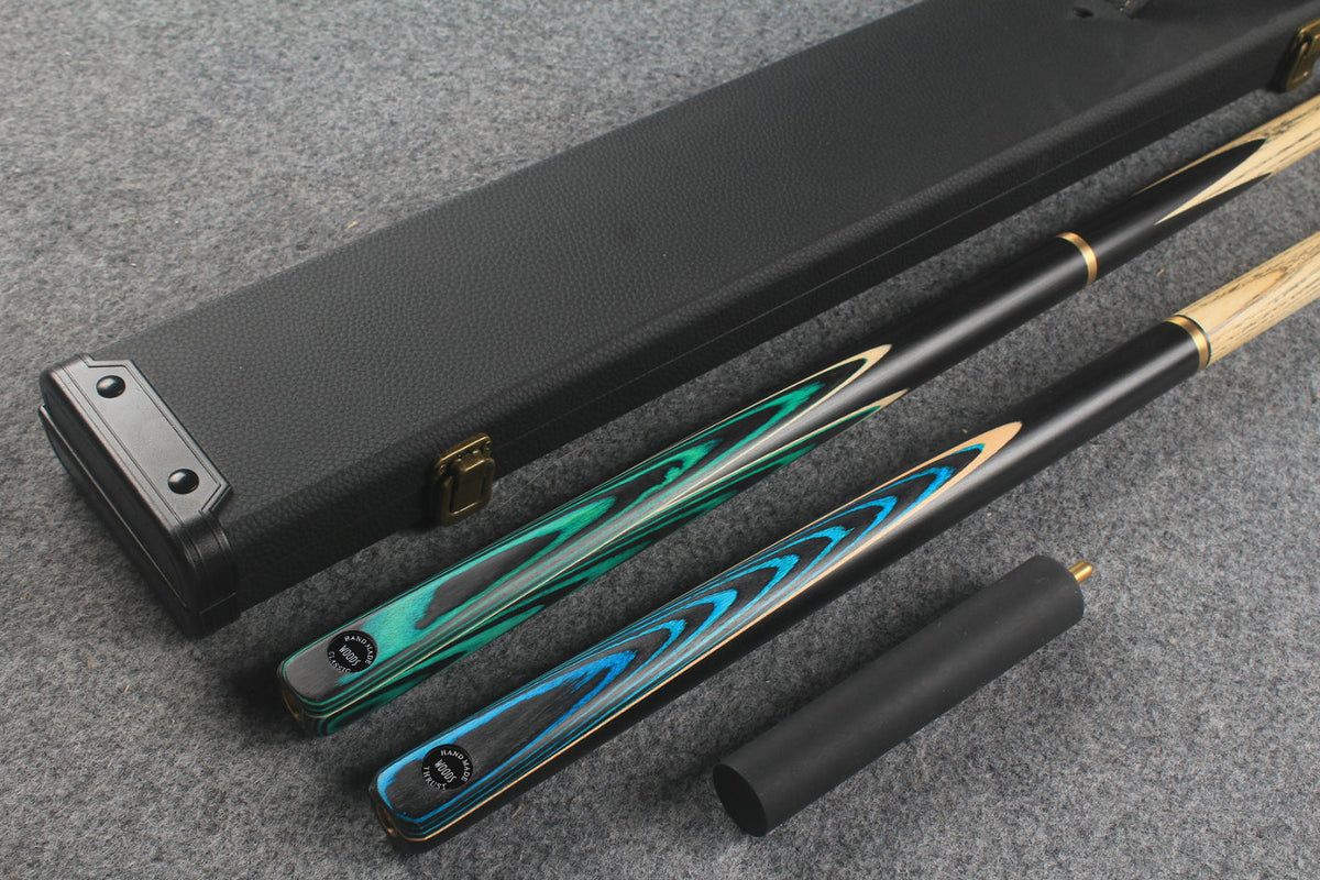3/4 ASH english pool cue + break cue + case # 820
