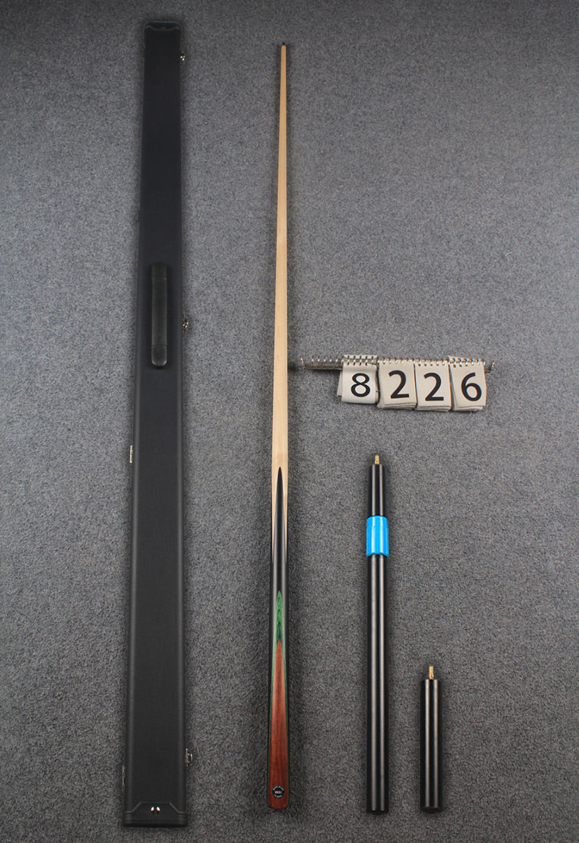 1 piece maple snooker cue # 8226 WOODS CUES