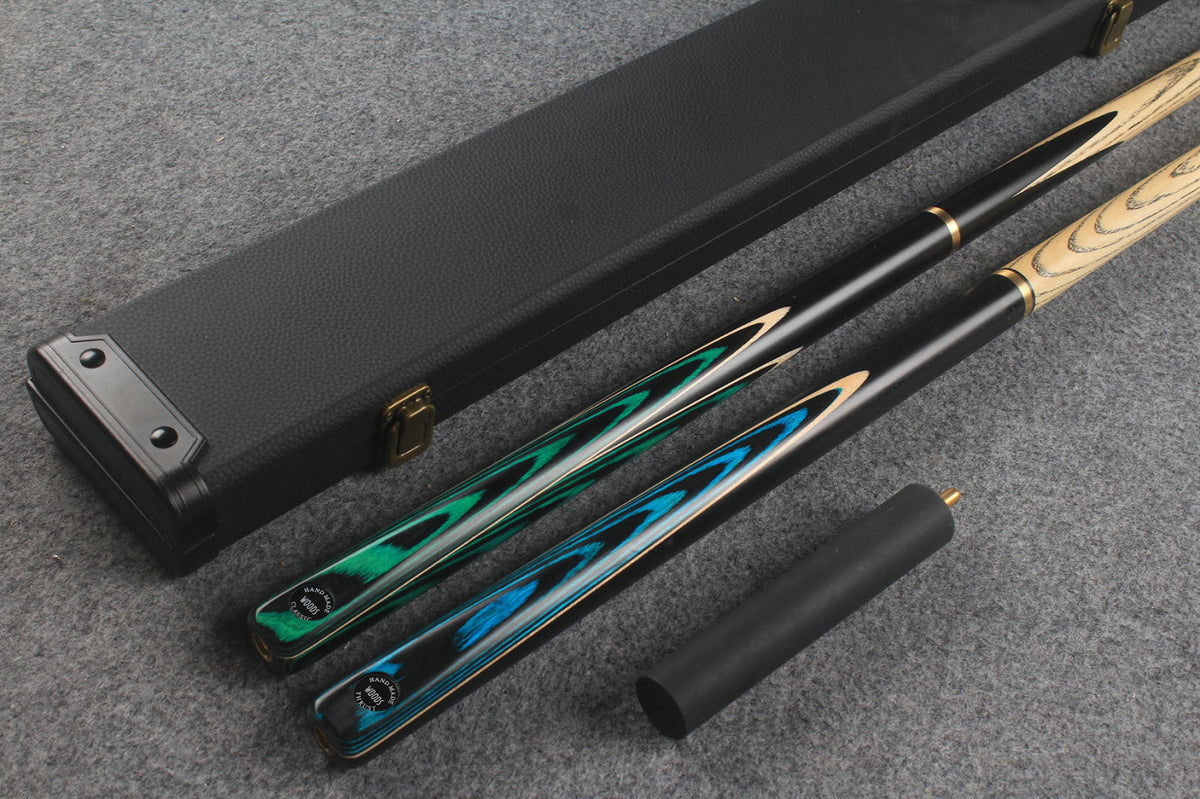 3/4 ASH english pool cue + break cue + case # 823