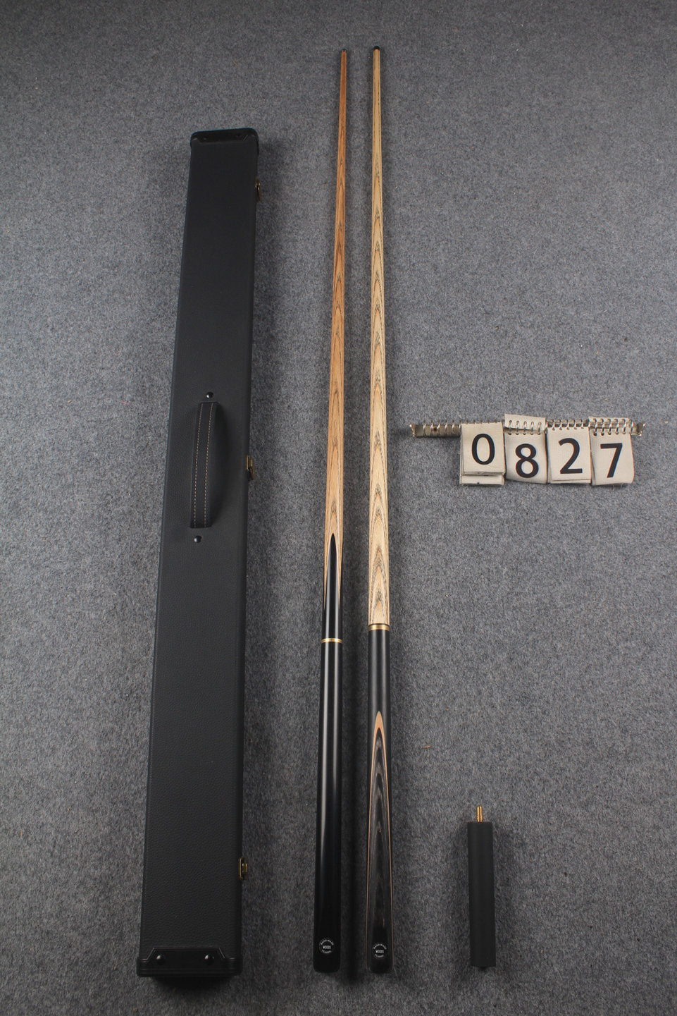 3/4 ASH english pool cue + break cue + case # 827