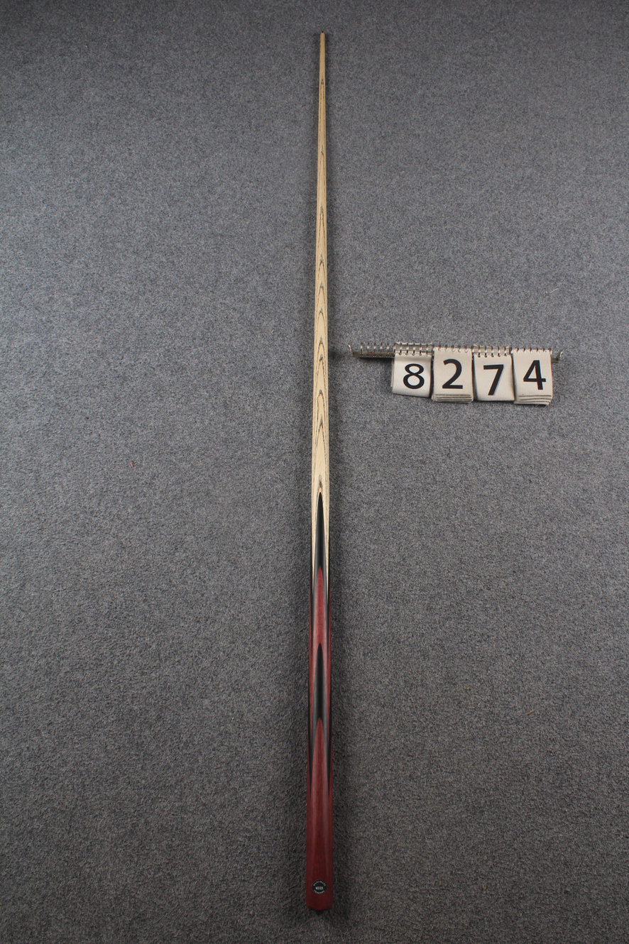 1 piece ash 59" english pool cue  #8274 WOODS CUES