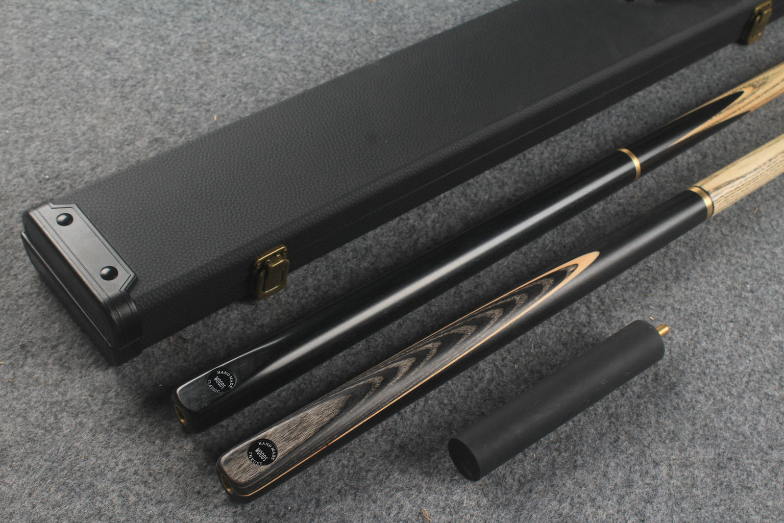 3/4 ASH english pool cue + break cue + case # 832