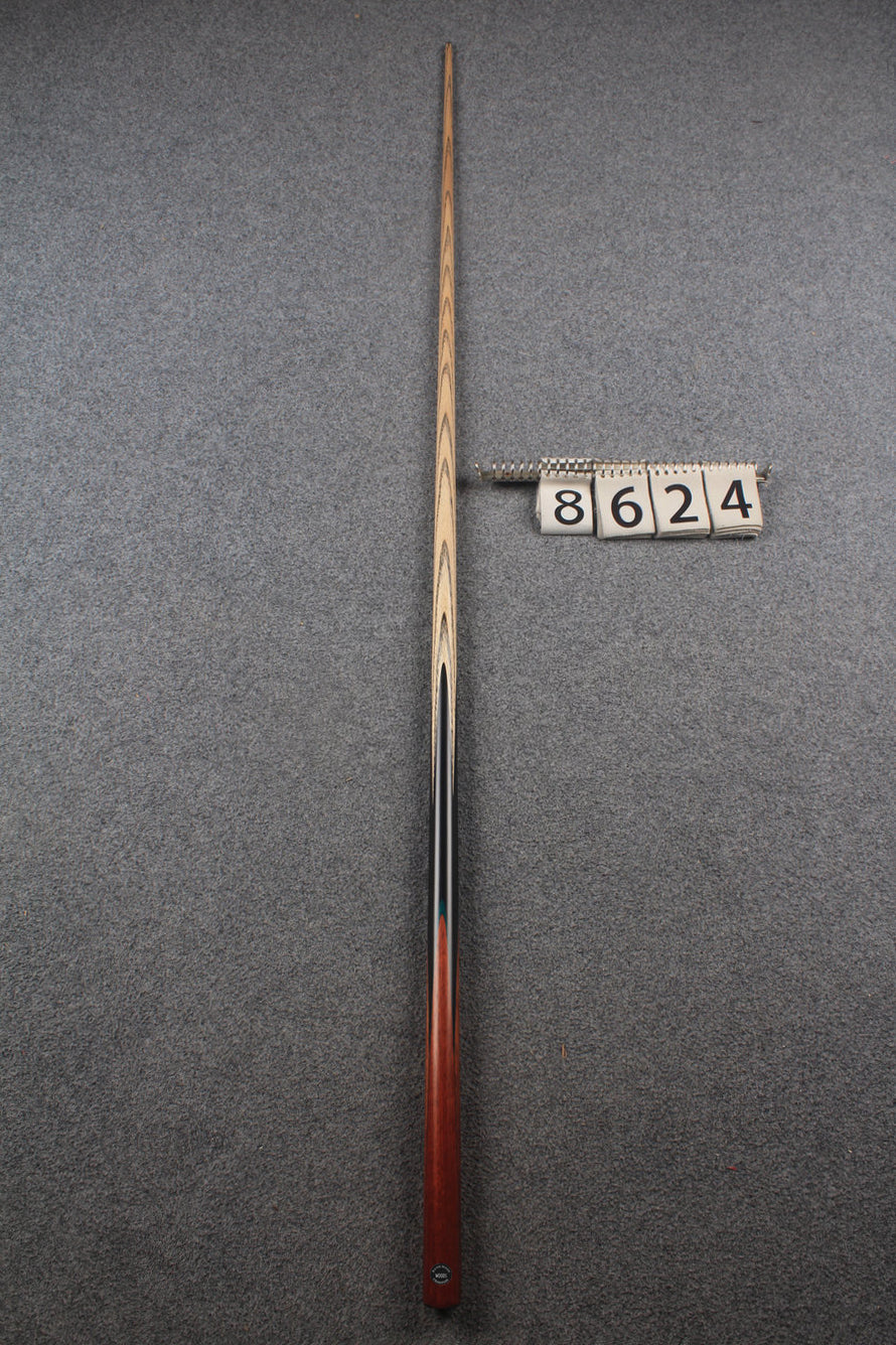 1 piece ash 61" snooker cue  #8624 WOODS CUES