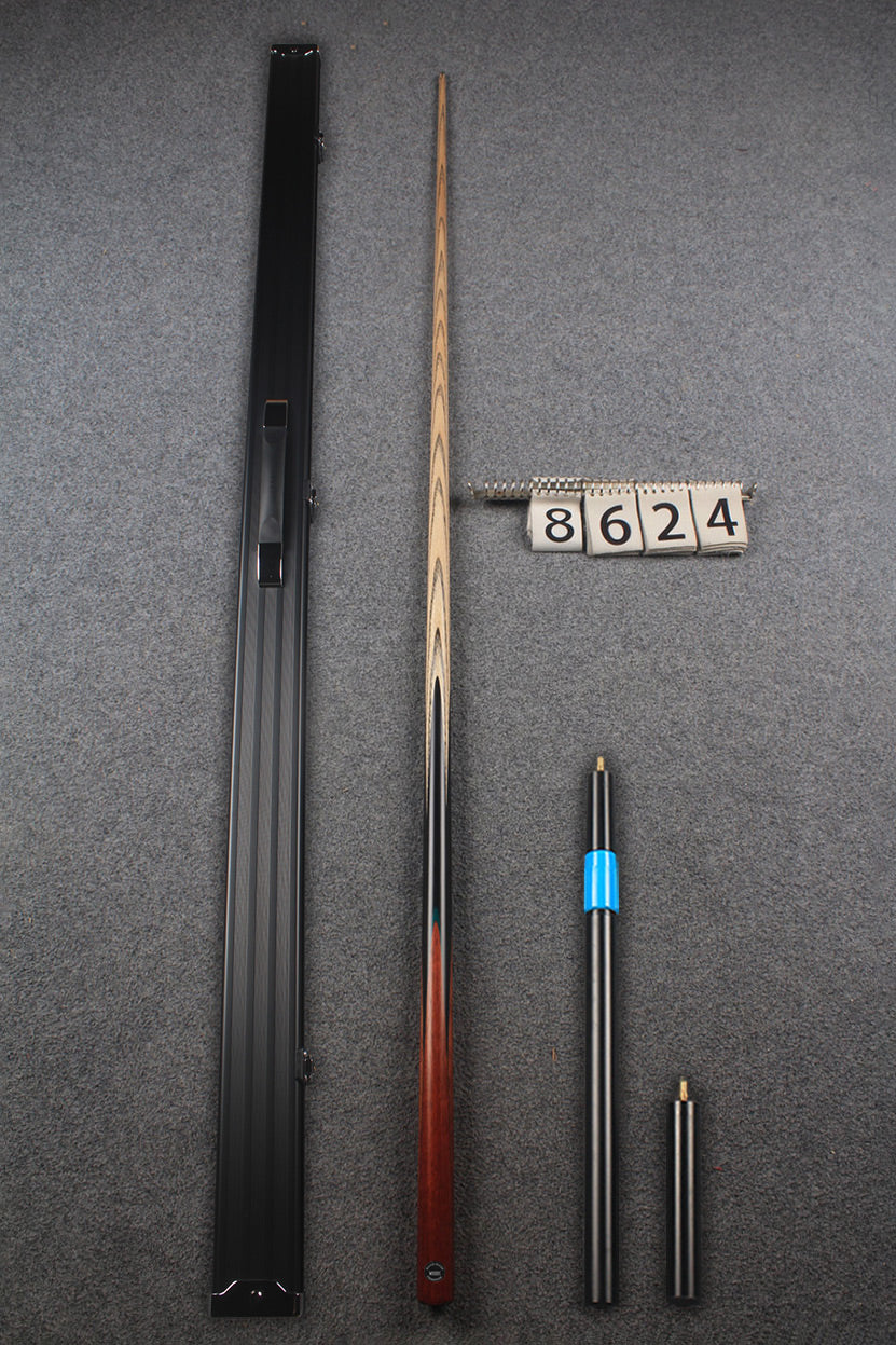 1 piece ash 61" snooker cue  #8624 WOODS CUES