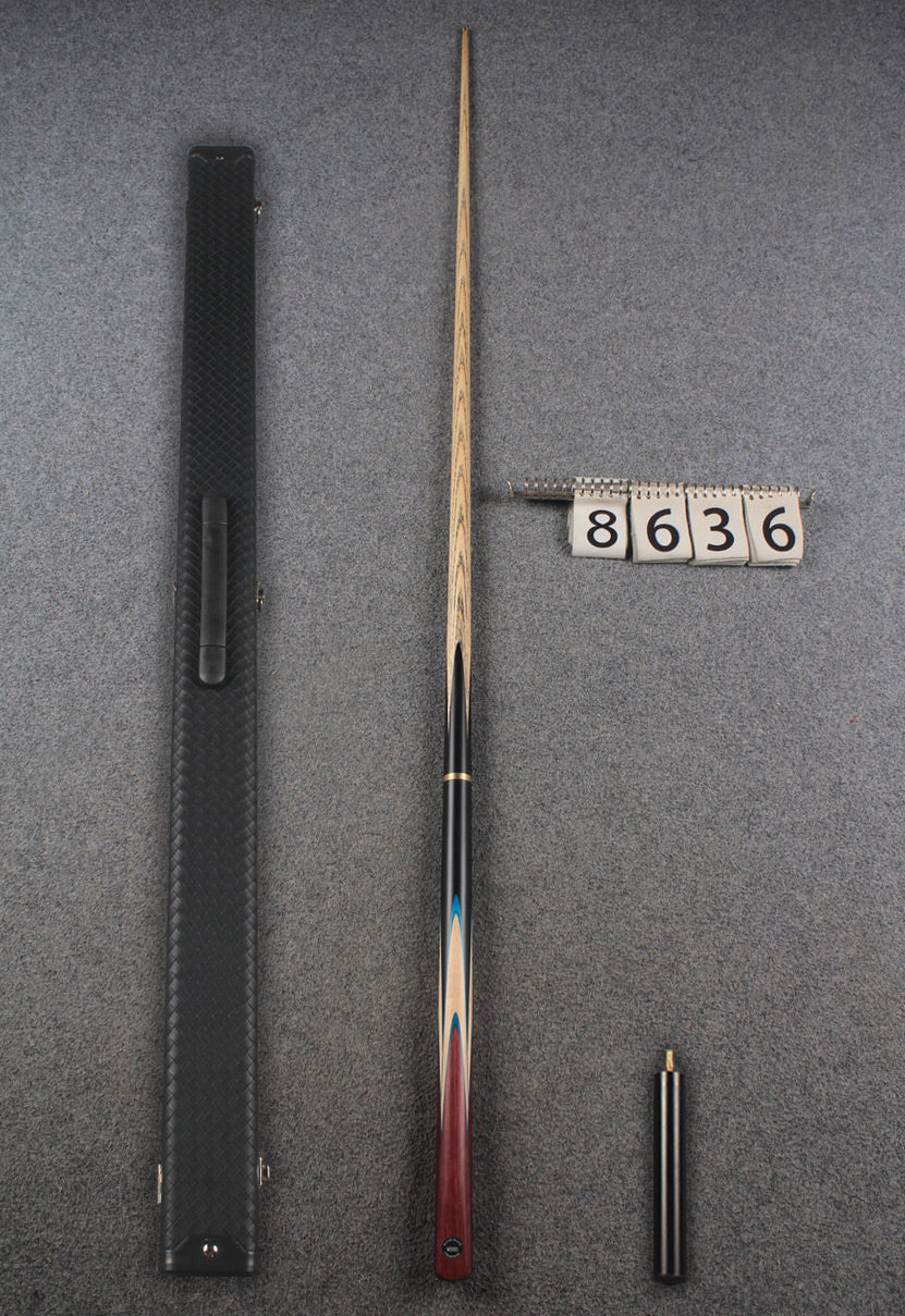 3/4 ash 59'' english pool cue  #8636 WOODS CUES