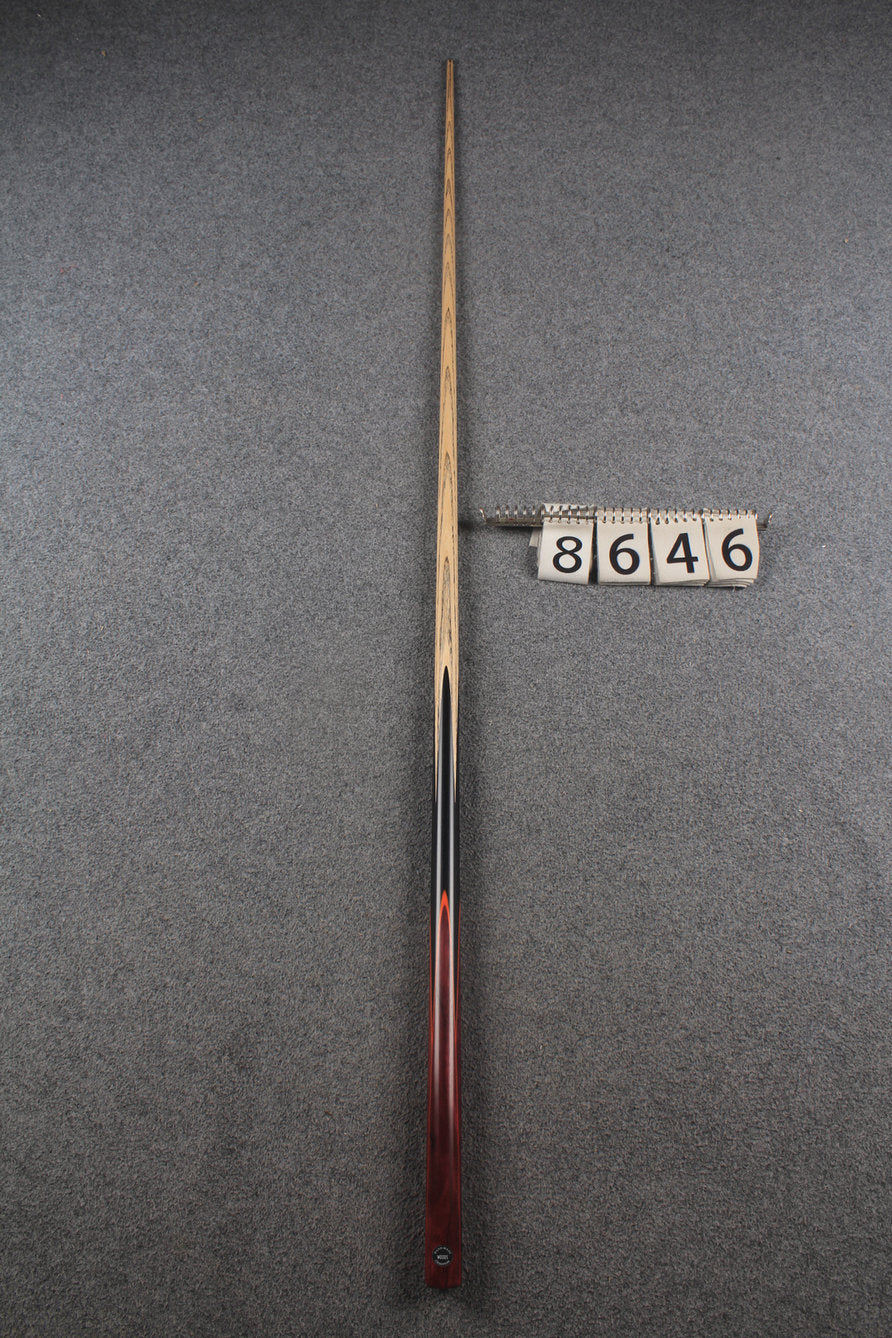 1 piece ash 62" snooker cue  #8646 WOODS CUES