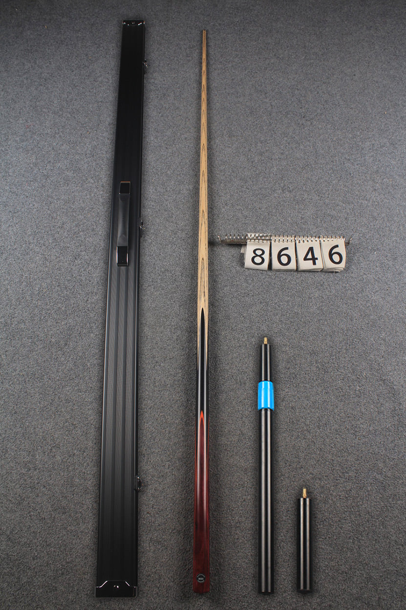 1 piece ash 62" snooker cue  #8646 WOODS CUES