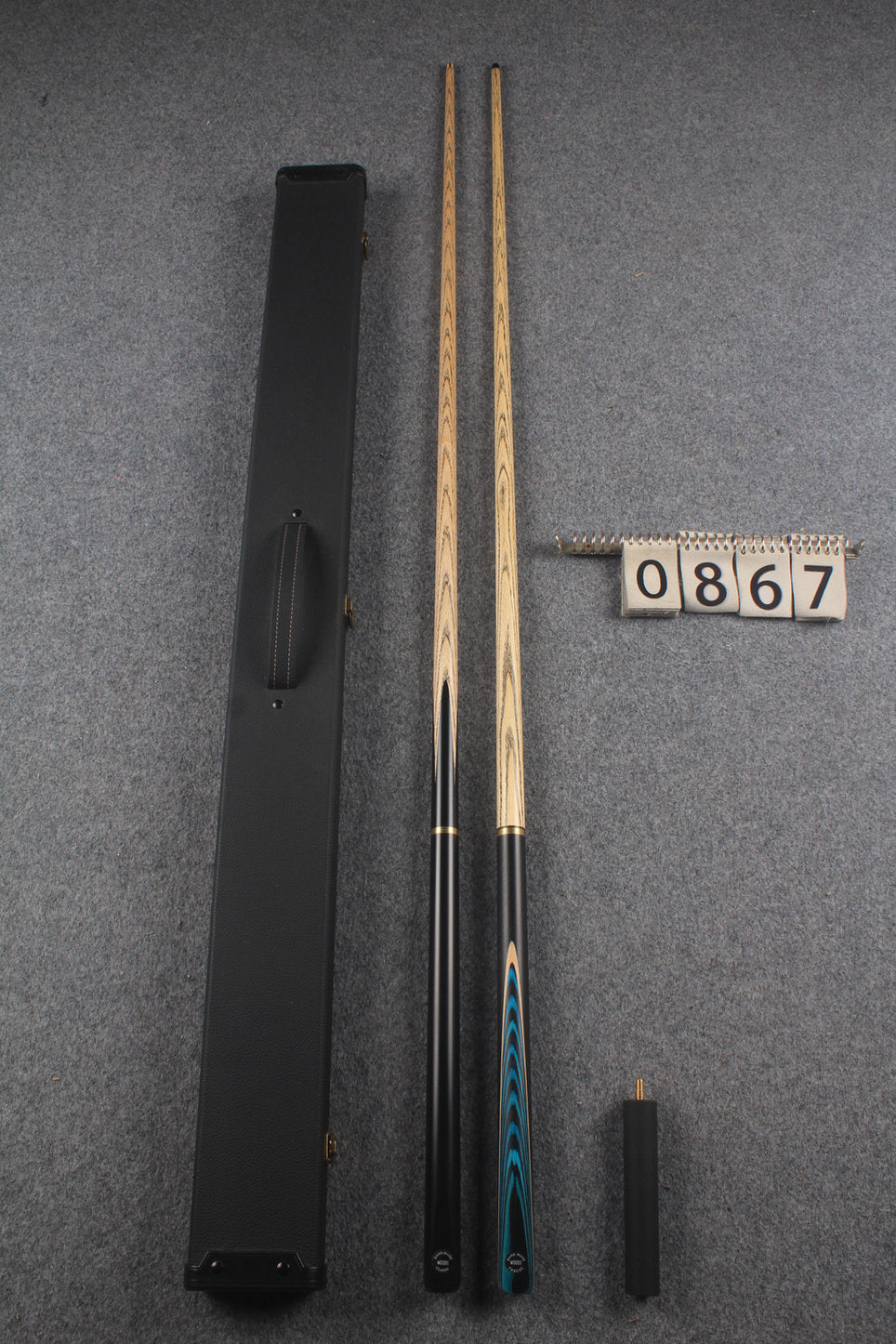 3/4 ASH chinese 8 ball pool cue + break cue + case # 867