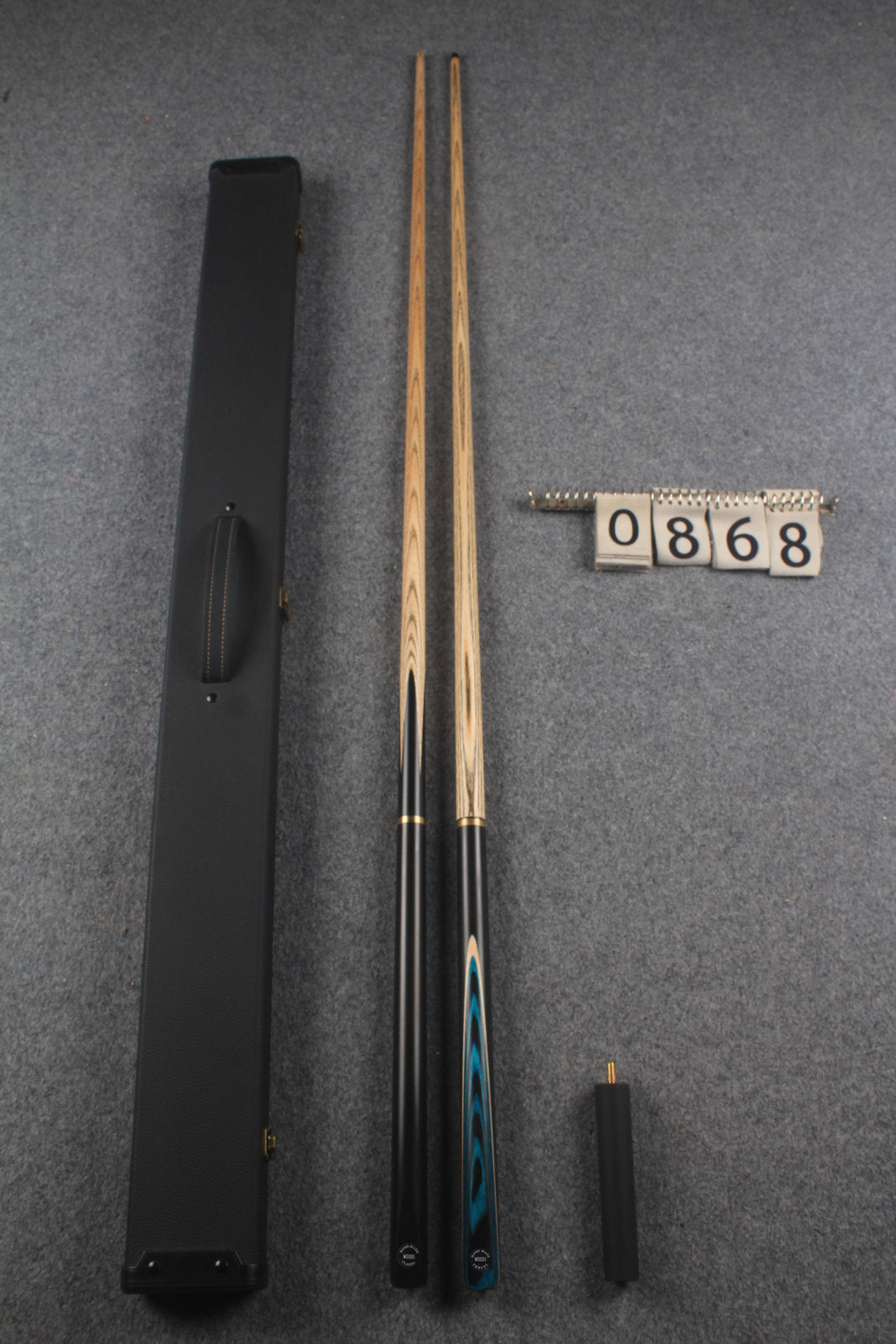 3/4 ASH chinese 8 ball pool cue + break cue + case # 868