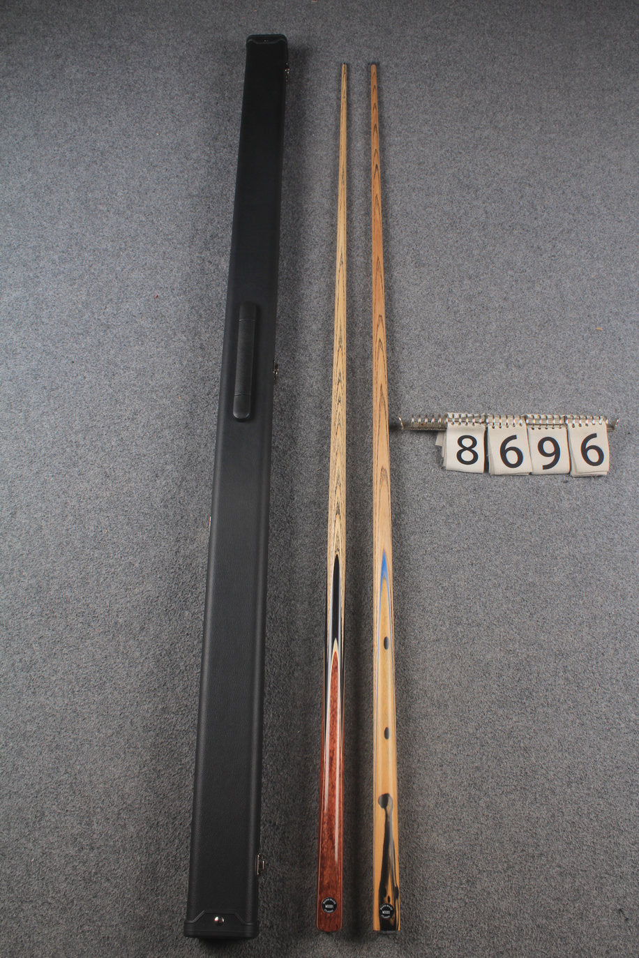 1 piece ASH english pool cue + break cue + case # 8696