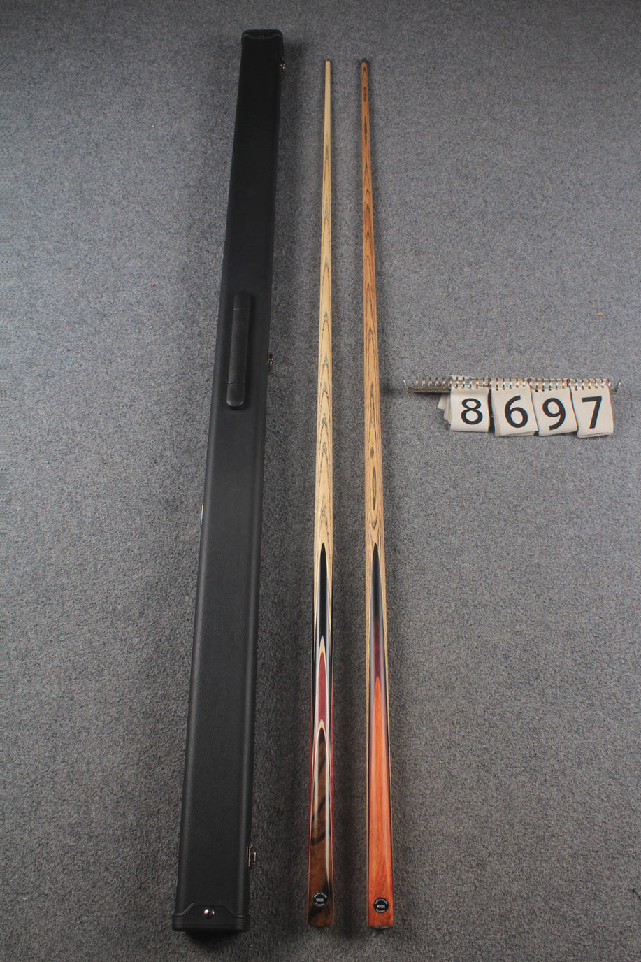 1 piece ASH english pool cue + break cue + case # 8697