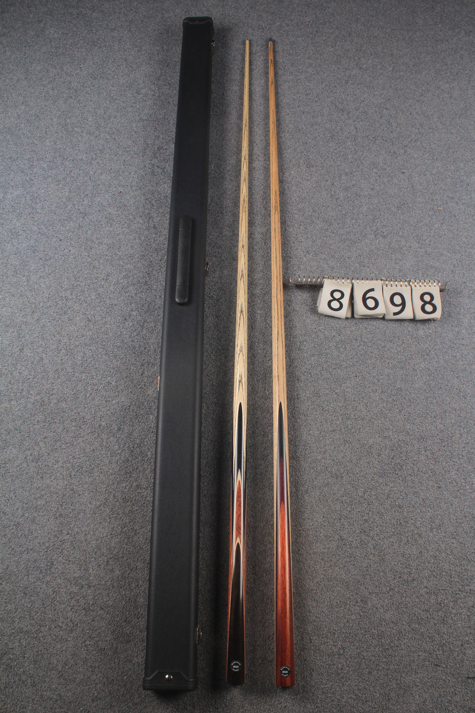 1 piece ASH english pool cue + break cue + case # 8698