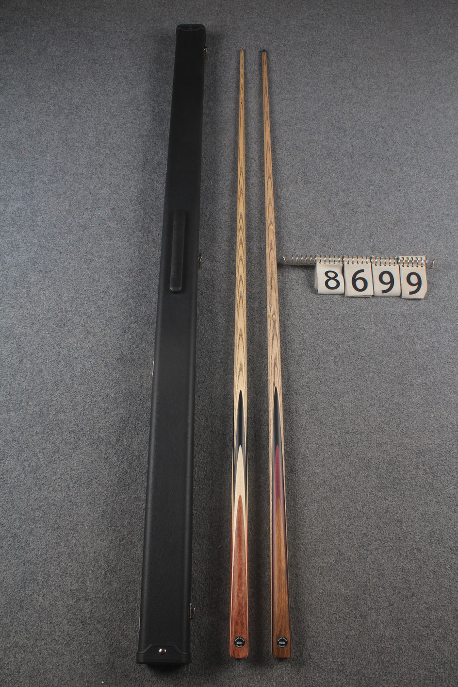 1 piece ASH english pool cue + break cue + case # 8699
