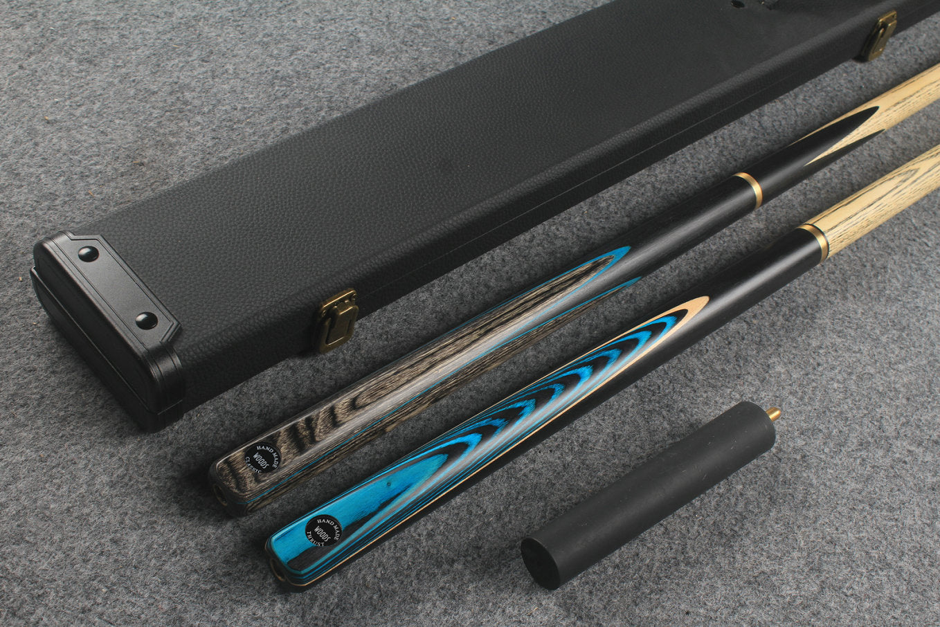 3/4 ASH english pool cue + break cue + case # 870