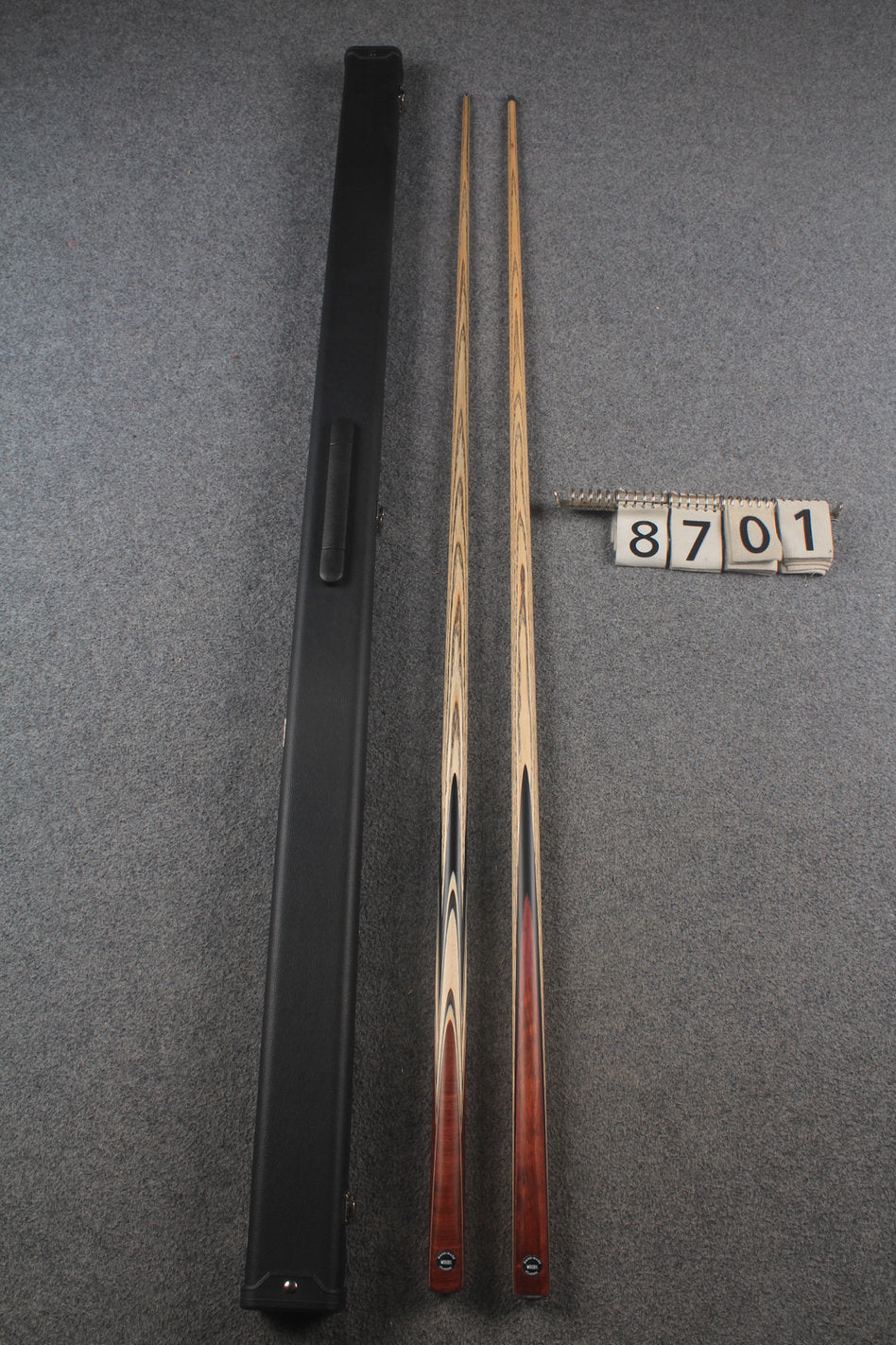 1 piece ASH english pool cue + break cue + case # 8701
