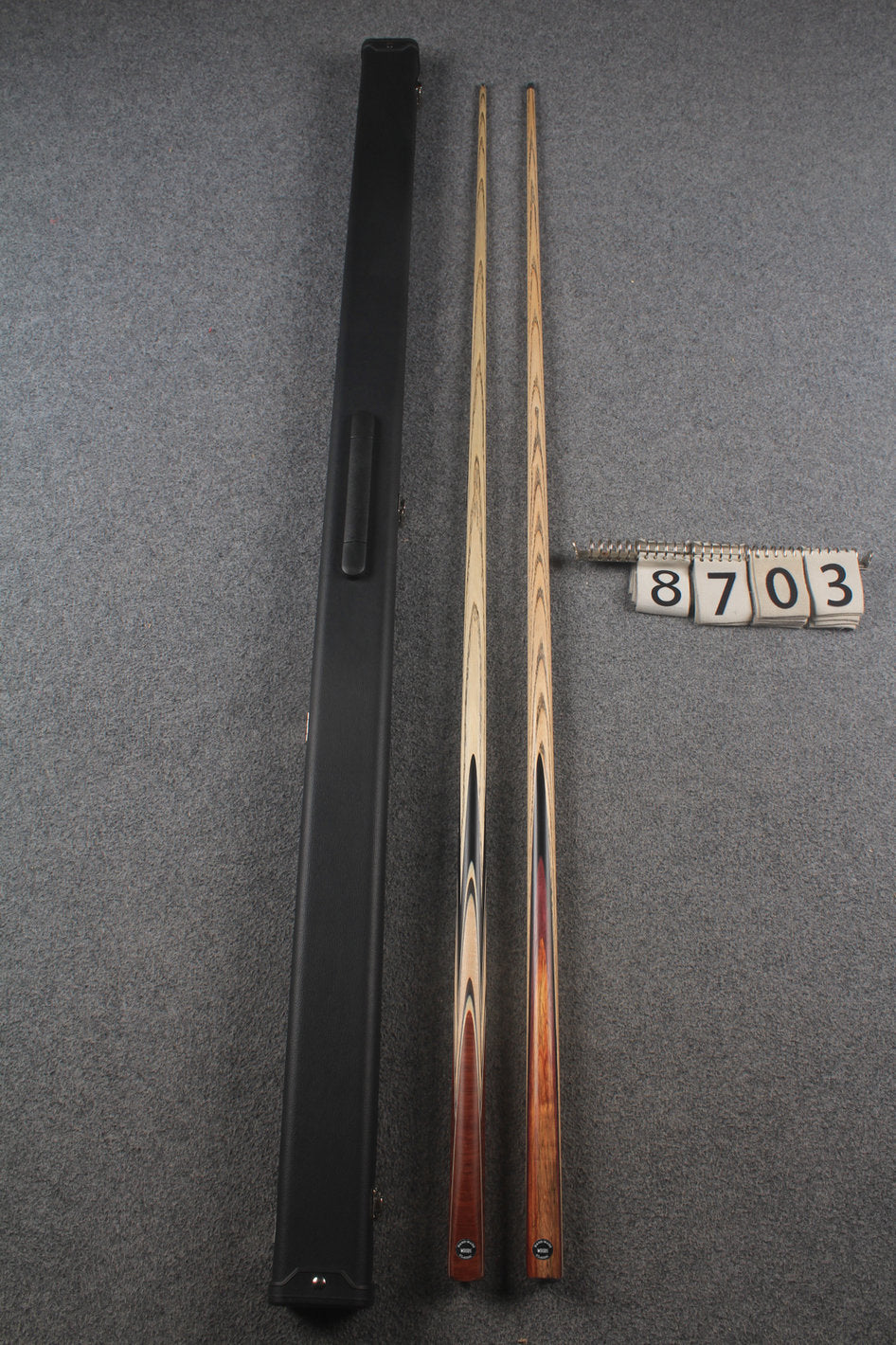 1 piece ASH english pool cue + break cue + case # 8703