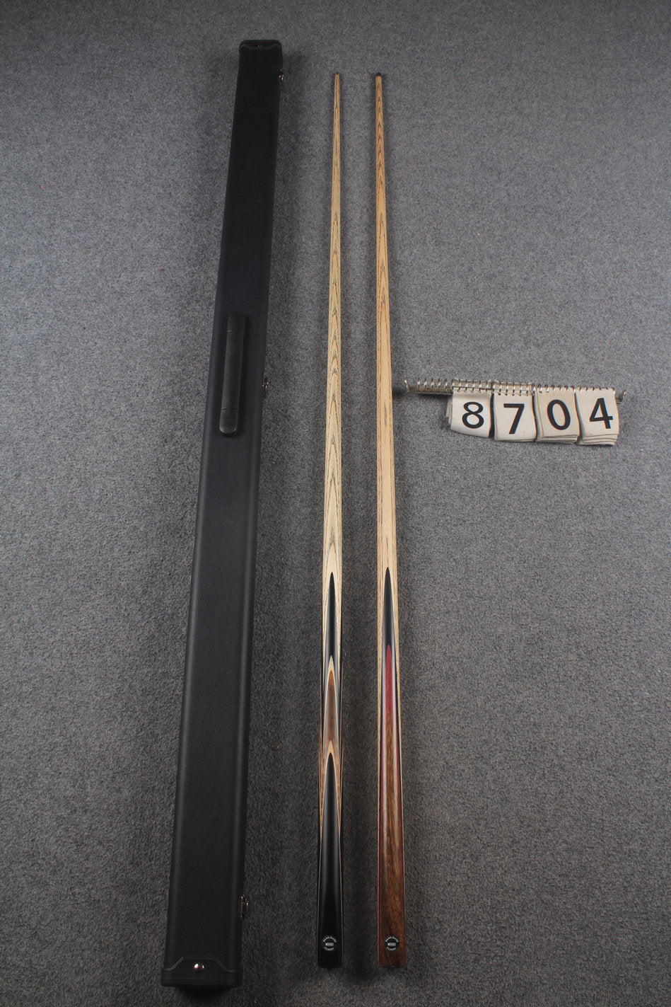 1 piece ASH english pool cue + break cue + case # 8704